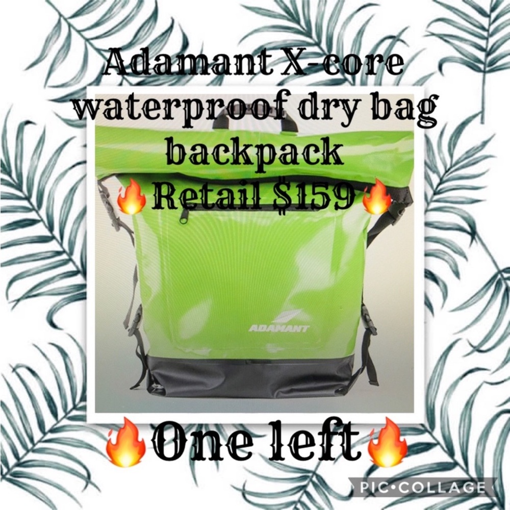 Adamant X-core waterproof dry bag Backpack Green New